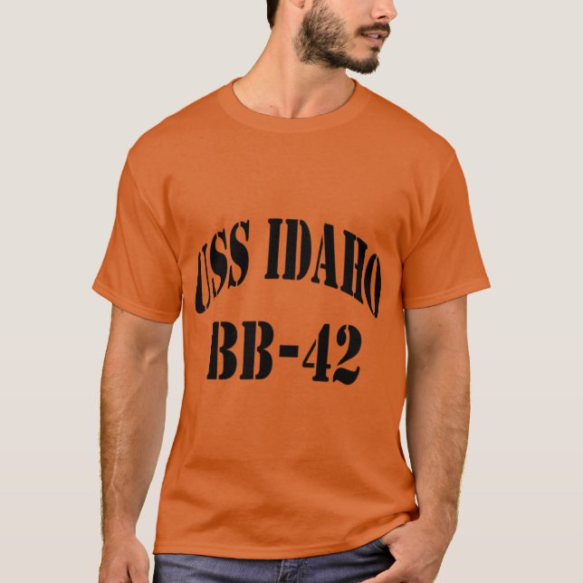 USS IDAHO BB42 FARTYGSVARUHUS T SHIRT (Framsida)