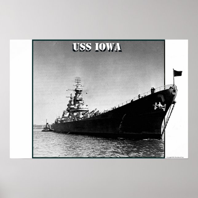 USS Iowa Poster (Framsidan)