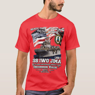 USS Iwo Jima LHD7 frakt för grovt angrepp T Shirt