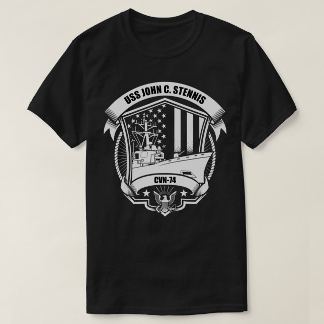 USS John C T Shirt (Design framsida)