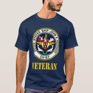 USS John F Kennedy CV67 hangarfartygsveteran P T Shirt