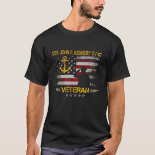 USS John F Kennedy CV 67 Aircraft Carrier Veteran T Shirt