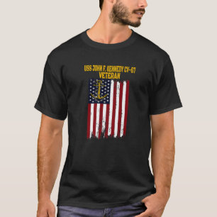 USS John F. Kennedy CV-67 Aircraft Veteran T Shirt