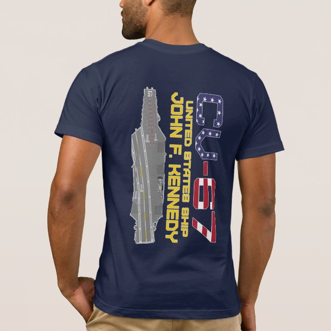 USS JOHN F. KENNEDY CV-67 T-Shirt (Baksida)