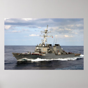 USS John S. McCain (GD 56) Poster