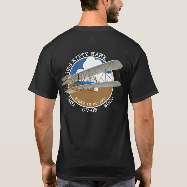 USS KATTUNGE HAWK CV-63 1961-2009 T-SHIRT (Baksida)