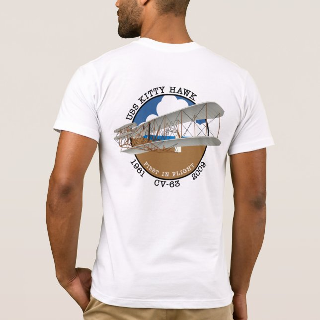 USS KATTUNGE HAWK CV-63 1961-2009 T-SHIRT (Baksida)