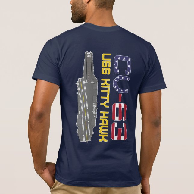 USS KATTUNGE HAWK CV-63 T-Shirt (Baksida)