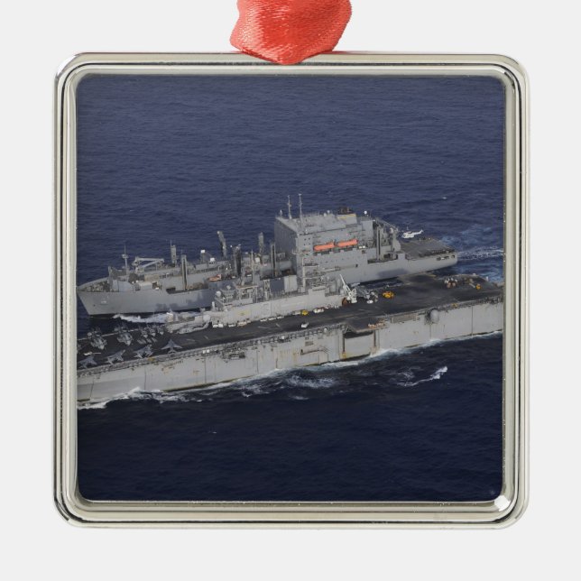 USS Kearsarge Julgransprydnad Metall (Framsidan)