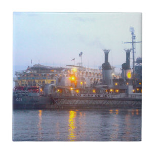 USS KIDD Ceramic Tile Kakelplatta