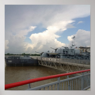 USS KIDD DD 661 Affisch