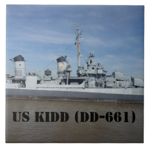 USS KIDD DD 661 KAKELPLATTA