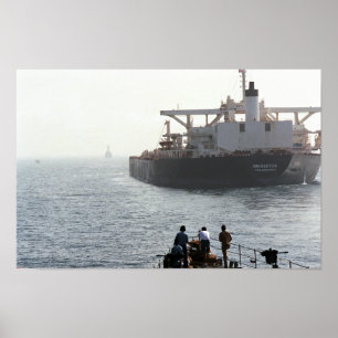 USS Kidd (DDG-993) & U.S. Bridgeton, ska förebud Poster