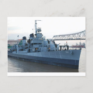 USS Kidd-Frakt Vykort