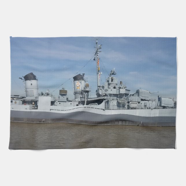 USS Kidd Kitchen Towel Kökshandduk (Horisontell)