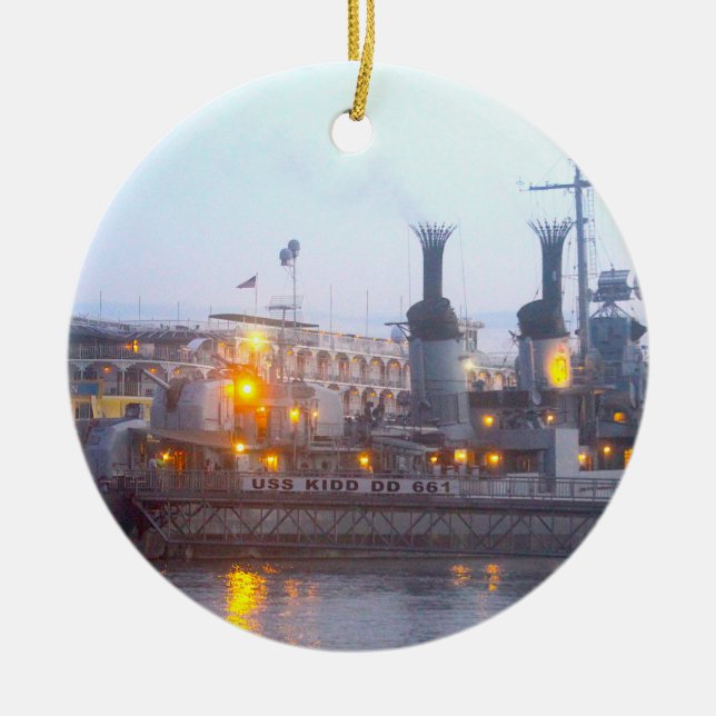 USS KIDD Ornament (Framsidan)