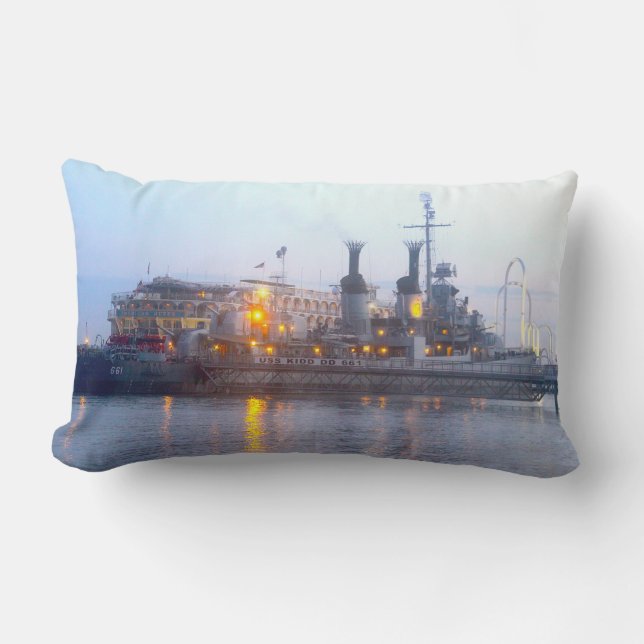 USS Kidd Pillow Lumbarkudde (Framsida)
