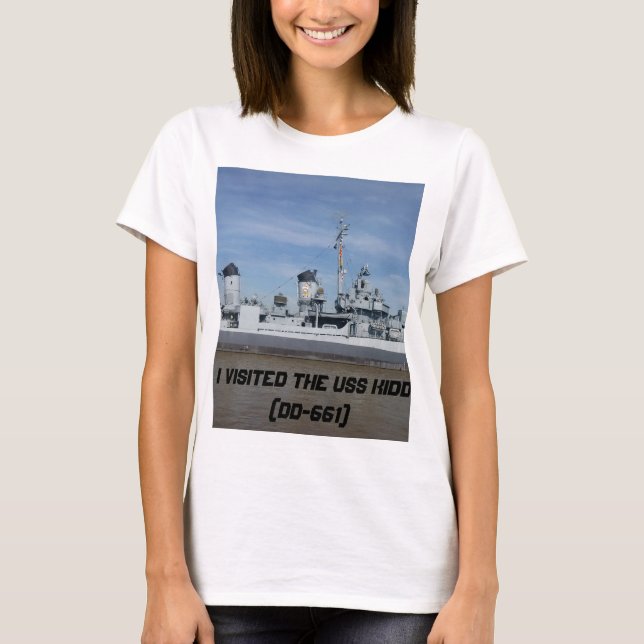 USS KIDD T-Shirt (Framsida)