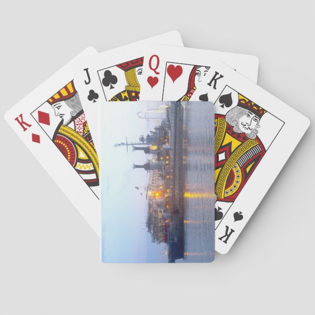 USS KIDD-uppspelningskort Casinokort (Baksidan)