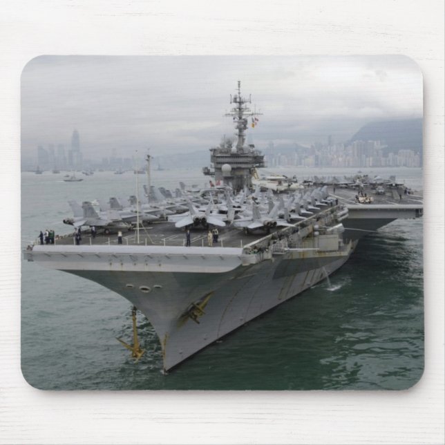 USS KITTY HAWK hangarfartygmousepad Musmatta (Framsidan)