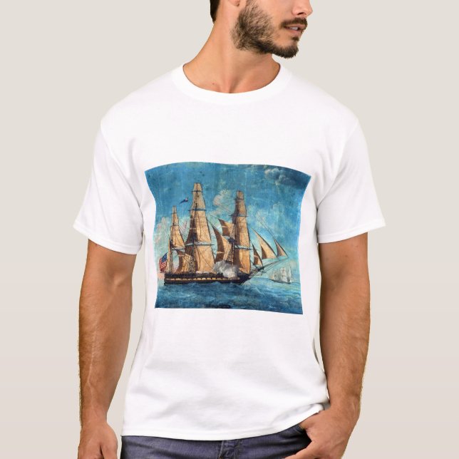 USS-konstitution 1804 Gamla ironsidor T Shirt (Framsida)