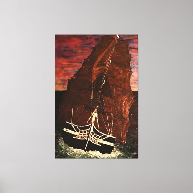 USS-KONSTITUTION CANVASTRYCK (Framsida)