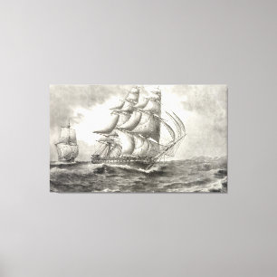 USS-konstitutionen Canvastryck