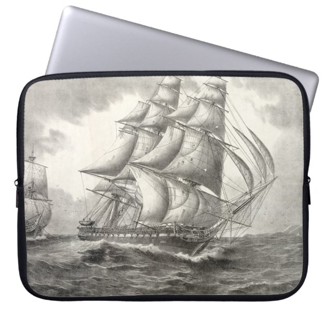 USS-konstitutionen Laptop Fodral (Framsidan)