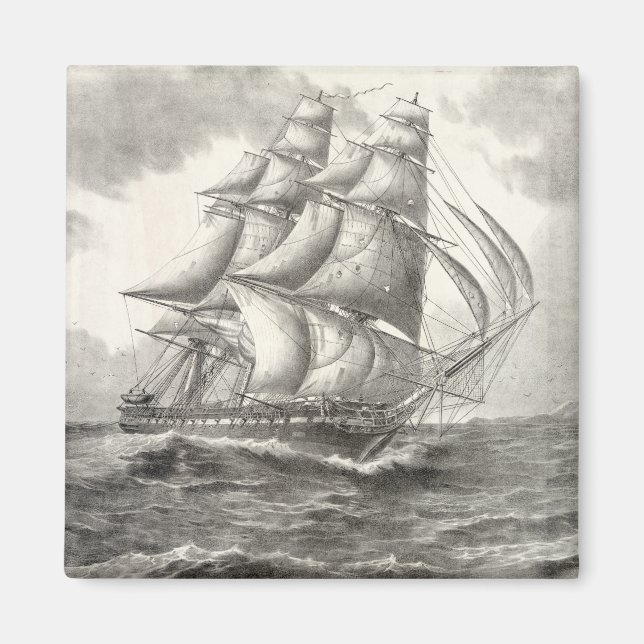 USS-konstitutionen Magnet (Framsidan)