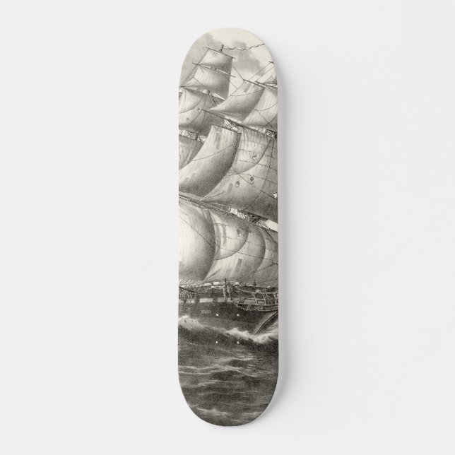 USS-konstitutionen Old School Skateboard Bräda 18 Cm (Framsida)