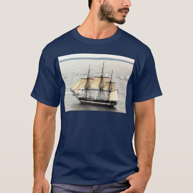 USS-konstitutionen, parad av seglar Tee Shirt (Framsida)