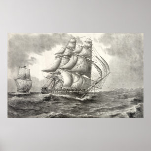 USS-konstitutionen Poster