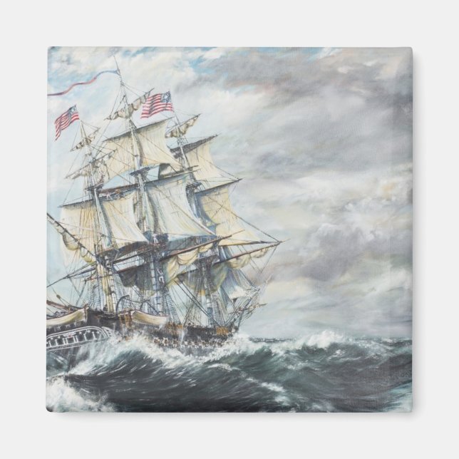 USS-konstitutionens huvuden för HM Frigate Guerrie Magnet (Framsidan)