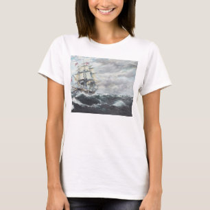 USS-konstitutionhuvud för HMEN Frigate Guerriere Tee Shirt