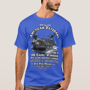 USS l Vinson CVN70 hangarfartyg T Shirt