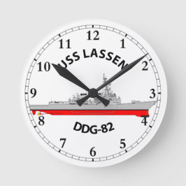 USS LASSEN - DDG-82 - ARLEIGH BURKE RUND KLOCKA