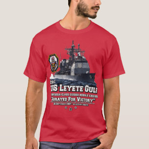 USS Leyte Bukt CG55 marin Cruiser T Shirt