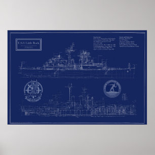 USS Little Rock CLG-4 kryssarritning Poster
