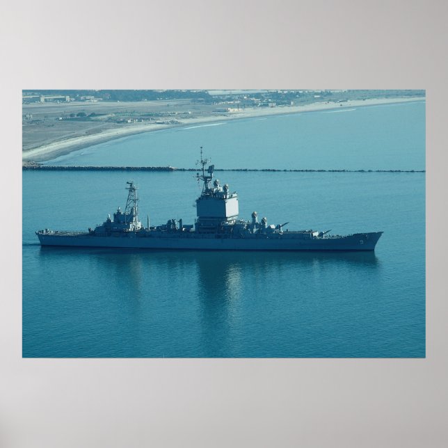 USS Long Beach’, CGN-9 kärnkraftsdriven kryssare,  Poster (Framsidan)
