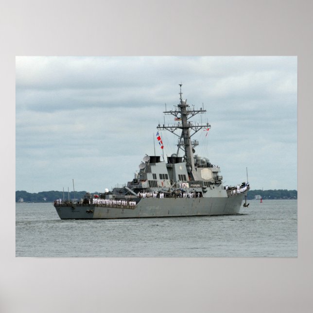 USS Mahan (GD 72) Poster (Framsidan)