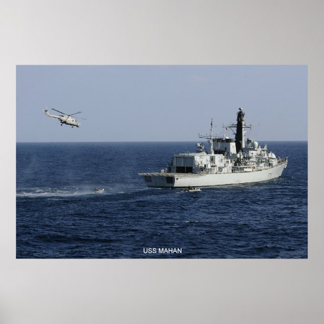USS Mahan Poster (Framsidan)