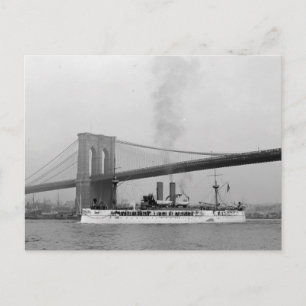 USS Maine & Brooklyn Bridge Vykort