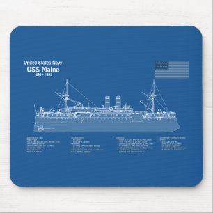 USS Maine - Frakt Blueprint Plans ABD Musmatta