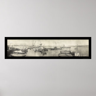 USS Maine Havana Cuba Photo 1911 Poster