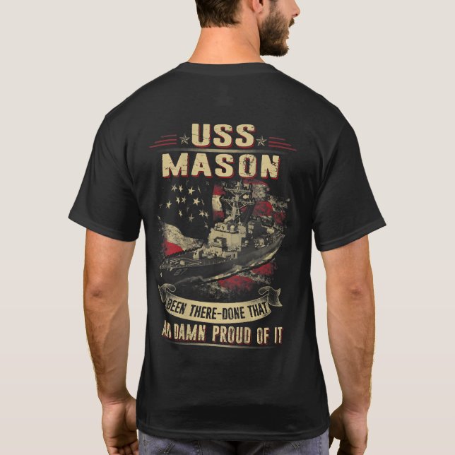 USS Mason (DDG-87) T-Shirt (Baksida)