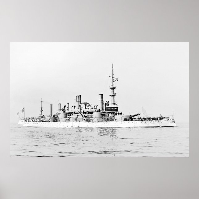 USS Massachusetts Poster (Framsidan)