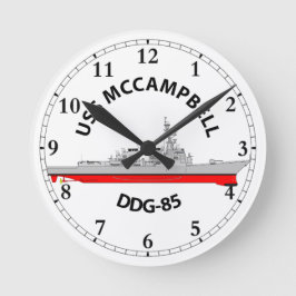 USS MCCAMPBELL - DDG-85 - ARLEIGH BURKE RUND KLOCKA