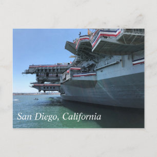 USS Midway in San Diego, California Vykort