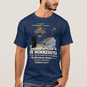 USS Minnesota SSN783 Virginiaclass snabbattack sub T Shirt