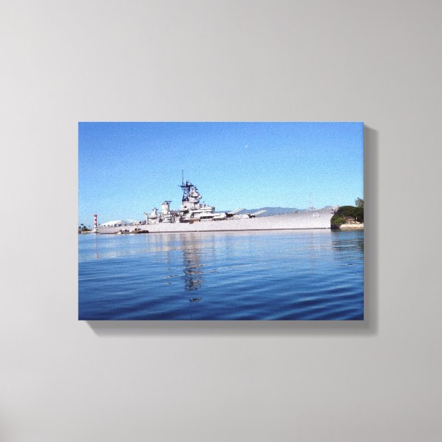 USS Missouri Canvastryck (Framsida)